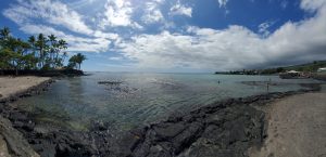 Landscape photo of Kahaluu Beach in Hawaii
