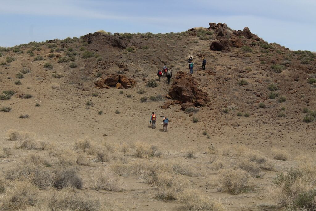 Short hike in a fault zone at Desert Peak.