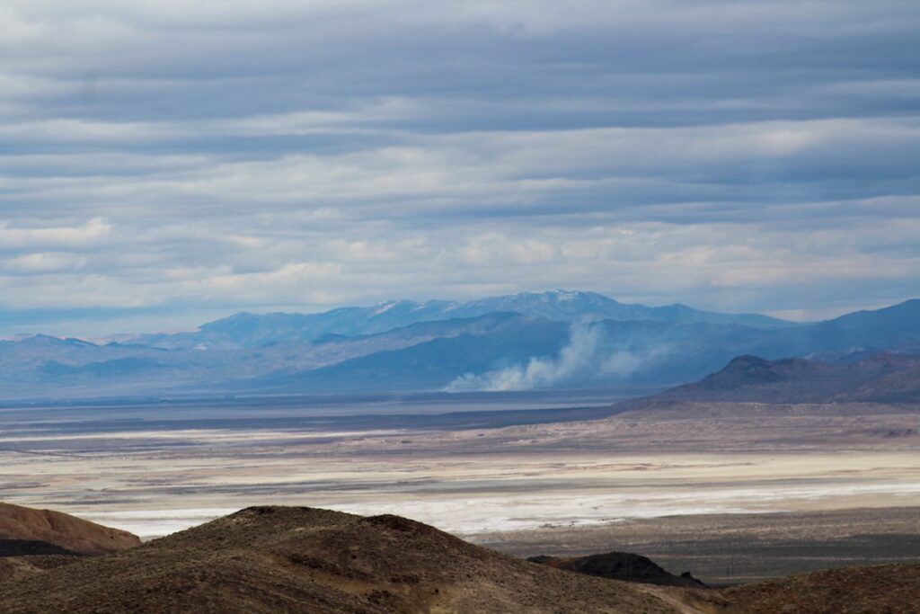 Fumaroles as seen from Desert Peak.