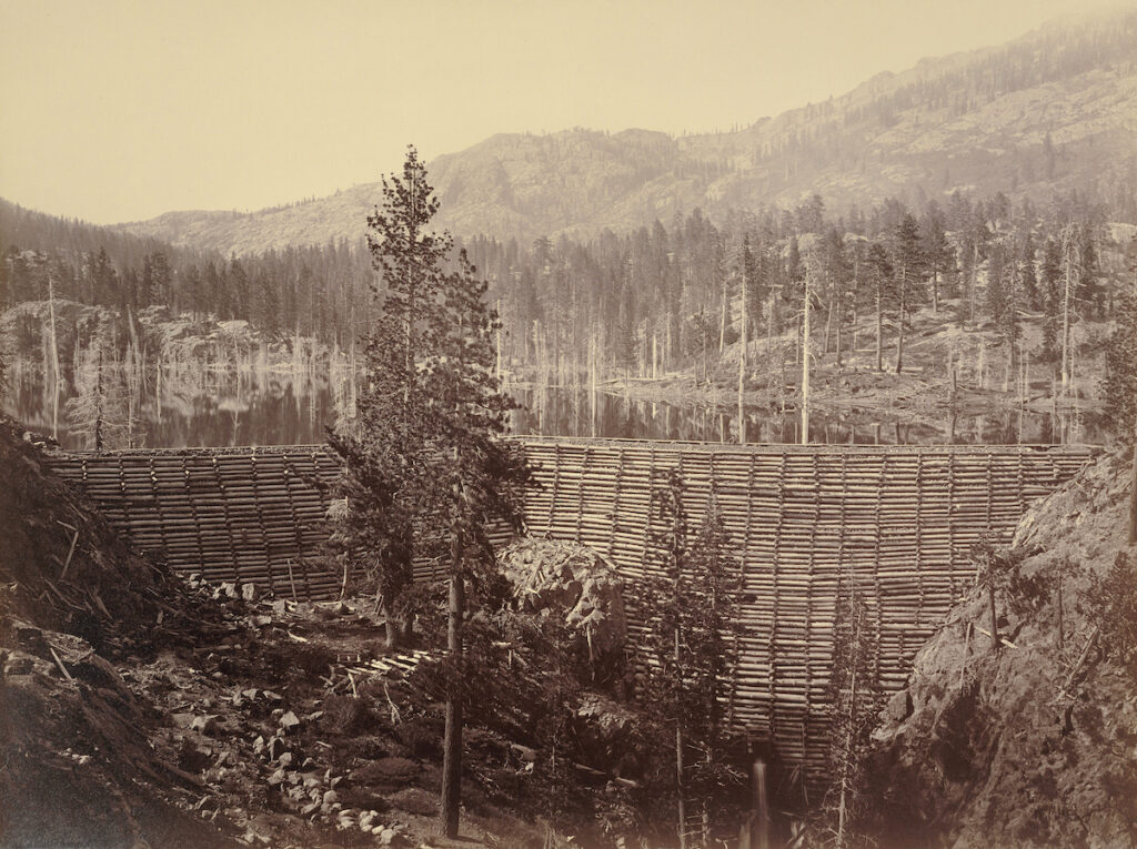 Historic photo of Rudyard dam 