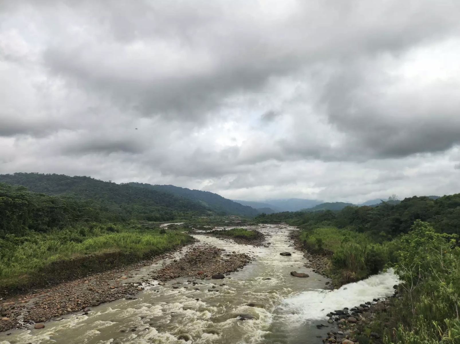The Sarapiquí River stretches for 53 miles. Recent heavy rainfall led to the river level increasing